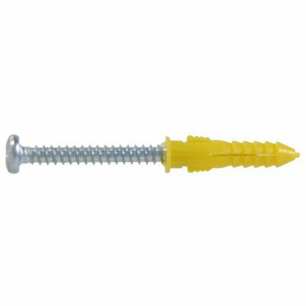 Hillman Screw Anchor, 7/8" L, Nylon, 6 PK 5107